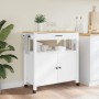 MONZA solid pine wood kitchen cart 84x40x90 cm by , Kitchen and dining carts - Ref: Foro24-376108, Price: 181,74 €, Discount: %