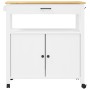 MONZA solid pine wood kitchen cart 84x40x90 cm by , Kitchen and dining carts - Ref: Foro24-376108, Price: 181,74 €, Discount: %