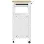 MONZA solid pine wood kitchen cart 84x40x90 cm by , Kitchen and dining carts - Ref: Foro24-376108, Price: 181,74 €, Discount: %