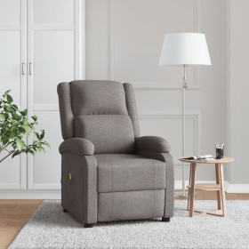 Sillón orejero de masaje de tela gris taupé de , Sillones de masaje eléctricos - Ref: Foro24-348455, Precio: 252,99 €, Descue...