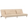 Two-seater sofa bed with two cream-colored fabric pillows by , Sofas - Ref: Foro24-375795, Price: 232,47 €, Discount: %