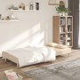 Sofá cama de 2 plazas con dos almohadas tela color crema de , Sofás - Ref: Foro24-375795, Precio: 232,47 €, Descuento: %