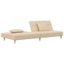 Two-seater sofa bed with two cream-colored fabric pillows by , Sofas - Ref: Foro24-375795, Price: 232,47 €, Discount: %