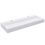 Lavabo 120x46x11 cm resina mineral/mármol blanco de vidaXL, Lavabos - Ref: Foro24-144068, Precio: 263,95 €, Descuento: %