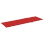 Tumbona con cojín rojo madera de pino impregnada de , Tumbonas - Ref: Foro24-3065915, Precio: 148,83 €, Descuento: %