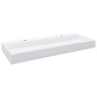 Lavabo 120x46x11 cm resina mineral/mármol blanco de vidaXL, Lavabos - Ref: Foro24-144068, Precio: 263,95 €, Descuento: %