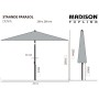 Madison Parasol Denia taupe gray 200x200 cm by , Umbrellas - Ref: Foro24-447152, Price: 124,64 €, Discount: %