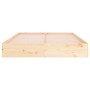 Solid wood bed frame 140x200 cm by , Beds and slatted bases - Ref: Foro24-820042, Price: 151,52 €, Discount: %