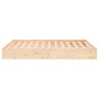 Solid wood bed frame 140x200 cm by , Beds and slatted bases - Ref: Foro24-820042, Price: 151,52 €, Discount: %