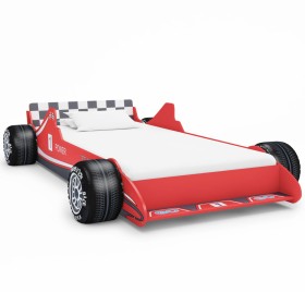 Bed in the shape of a racing car for children 90x200 cm red by vidaXL, Cribs and beds for children - Ref: Foro24-245660, Pric...