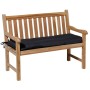 Madison Basic bench cushion black 120x48 cm by , Cushions for chairs and sofas - Ref: Foro24-447119, Price: 45,40 €, Discount: %