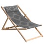 Madison Demi gray wood beach chair 55x90x87 cm by , camping furniture - Ref: Foro24-447178, Price: 61,59 €, Discount: %