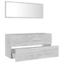 Set muebles de baño 2 piezas madera contrachapada gris hormigón de , Muebles de baño - Ref: Foro24-804858, Precio: 84,54 €, D...