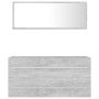 Set muebles de baño 2 piezas madera contrachapada gris hormigón de , Muebles de baño - Ref: Foro24-804858, Precio: 84,54 €, D...