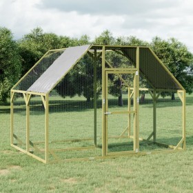 Solid impregnated pine wood chicken coop 268x200x190 cm by , Cages and habitats for small animals - Ref: Foro24-3102988, Pric...