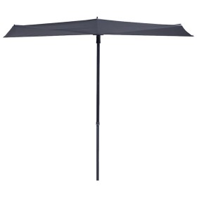 Madison Sun Wave Balcony Parasol 270x150 cm Gray PAC3P014 by , Umbrellas - Ref: Foro24-418786, Price: 175,79 €, Discount: %