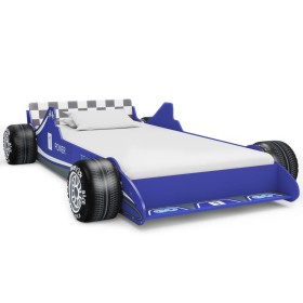 Race car-shaped bed for children 90x200 cm blue by vidaXL, Cribs and beds for children - Ref: Foro24-245661, Price: 209,99 €,...