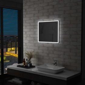 Bathroom wall mirror with LED 60x50 cm by vidaXL, Mirrors - Ref: Foro24-144726, Price: 72,99 €, Discount: %