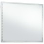 Espejo de pared de baño con LED 60x50 cm de vidaXL, Espejos - Ref: Foro24-144726, Precio: 73,35 €, Descuento: %