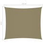 Rectangular sail awning beige Oxford fabric 2x2.5 m by , Umbrellas - Ref: Foro24-135144, Price: 25,59 €, Discount: %