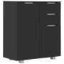 Glossy black chipboard sideboard 71x35x80 cm by , Sideboards - Ref: Foro24-283716, Price: 120,87 €, Discount: %