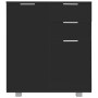 Glossy black chipboard sideboard 71x35x80 cm by , Sideboards - Ref: Foro24-283716, Price: 120,87 €, Discount: %