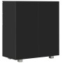 Aparador de aglomerado negro brillante 71x35x80 cm de , Aparadores - Ref: Foro24-283716, Precio: 120,87 €, Descuento: %