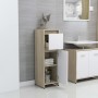 White and oak plywood bathroom cabinet 30x30x95 cm by , Bathroom furniture - Ref: Foro24-802665, Price: 66,08 €, Discount: %