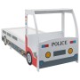 Cama infantil forma de coche de policía y escritorio 90x200 cm de vidaXL, Cunas y camas para niños - Ref: Foro24-244012, Prec...