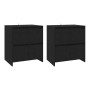 Sideboards 2 units black engineered wood 70x41x75 cm by , Sideboards - Ref: Foro24-3098090, Price: 177,19 €, Discount: %