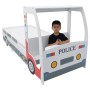 Cama infantil forma de coche de policía y escritorio 90x200 cm de vidaXL, Cunas y camas para niños - Ref: Foro24-244012, Prec...