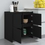 Sideboards 2 units black engineered wood 70x41x75 cm by , Sideboards - Ref: Foro24-3098090, Price: 177,19 €, Discount: %