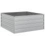 Arriate de acero galvanizado plateado 100x100x45 cm de , Maceteros y jardineras - Ref: Foro24-316885, Precio: 42,66 €, Descue...