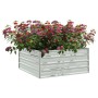 Arriate de acero galvanizado plateado 100x100x45 cm de , Maceteros y jardineras - Ref: Foro24-316885, Precio: 42,66 €, Descue...