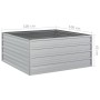 Arriate de acero galvanizado plateado 100x100x45 cm de , Maceteros y jardineras - Ref: Foro24-316885, Precio: 42,66 €, Descue...