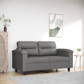 2-Sitzer-Sofa aus dunkelgrauem Mikrofaserstoff, 120 cm von , Sofas - Ref: Foro24-359557, Preis: 264,55 €, Rabatt: %