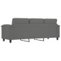 3-Sitzer-Sofa aus dunkelgrauem Mikrofaserstoff, 180 cm von , Sofas - Ref: Foro24-359569, Preis: 334,66 €, Rabatt: %