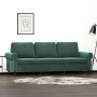 Dark green velvet 3-seater sofa 180 cm by , Sofas - Ref: Foro24-359541, Price: 317,20 €, Discount: %