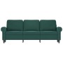 Dark green velvet 3-seater sofa 180 cm by , Sofas - Ref: Foro24-359541, Price: 317,20 €, Discount: %