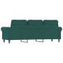 Dark green velvet 3-seater sofa 180 cm by , Sofas - Ref: Foro24-359541, Price: 317,20 €, Discount: %