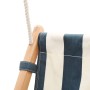 Baby swing with safety belt cotton blue wood by vidaXL, Baby jumpers and swings - Ref: Foro24-91801, Price: 55,53 €, Discount: %