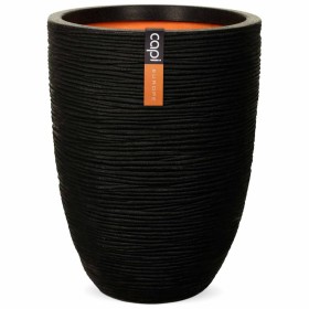 Capi Elegant Vase Low Nature Rib Black 46x58 cm PKBLR783 by , Pots and planters - Ref: Foro24-420582, Price: 115,18 €, Discou...