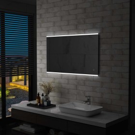 Bathroom wall mirror with LED and touch sensor 100x60 cm by vidaXL, Mirrors - Ref: Foro24-144734, Price: 135,81 €, Discount: %