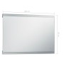 Badezimmerwandspiegel mit LED und Berührungssensor 100x60 cm von vidaXL, Spiegel - Ref: Foro24-144734, Preis: 141,29 €, Rabat...