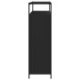 Schuhschrank mit 4 klappbaren Schubladen schwarz 100x34x112 cm von , Schuhregale und Schuhorganisatoren - Ref: Foro24-3214413...