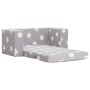 Sofá de niños de 2 plazas felpa suave gris claro con estrellas de , Mobiliario para bebés y niños pequeños - Ref: Foro24-3570...