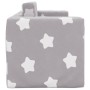 Sofá de niños de 2 plazas felpa suave gris claro con estrellas de , Mobiliario para bebés y niños pequeños - Ref: Foro24-3570...