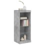 Concrete gray sideboard with LED lights 41x37x100 cm by , Sideboards - Ref: Foro24-836731, Price: 59,88 €, Discount: %