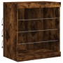 Sideboard with LED lights smoked oak 60.5x37x67 cm by , Sideboards - Ref: Foro24-836697, Price: 66,34 €, Discount: %