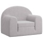 Sofá cama infantil felpa suave gris claro de , Mobiliario para bebés y niños pequeños - Ref: Foro24-357017, Precio: 37,58 €, ...